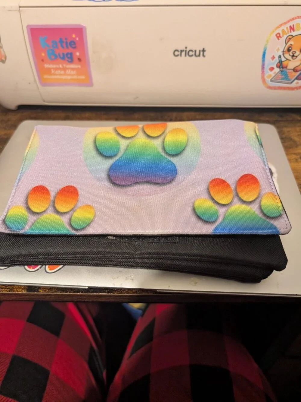 Paw print sublimation pouch